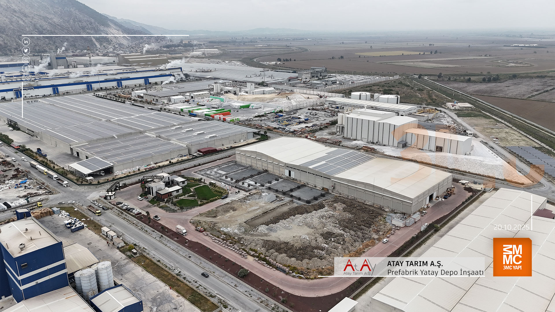 Atay Tarım A.Ş. - Depo İnşaatı 2025 || 3MC Yapı