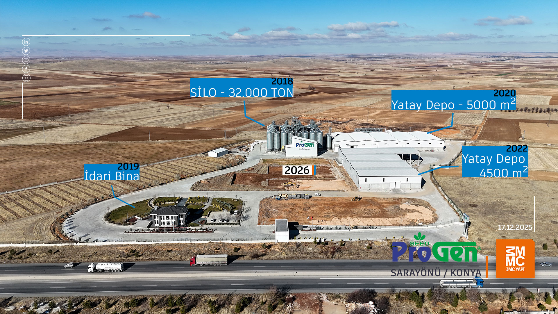 Progen Tohum A.Ş - Silo ve Depo İnşaatı 2026 || 3MC Yapı